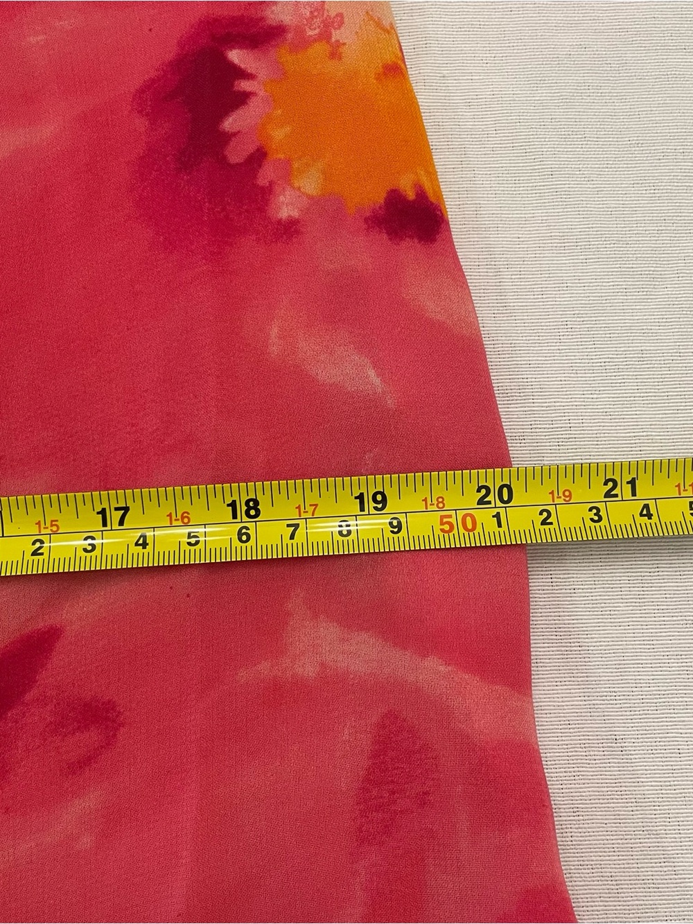 Pink Floral Maxi Skirt Size 14 Chiffon A-Line Flowy - Picture 8 of 8